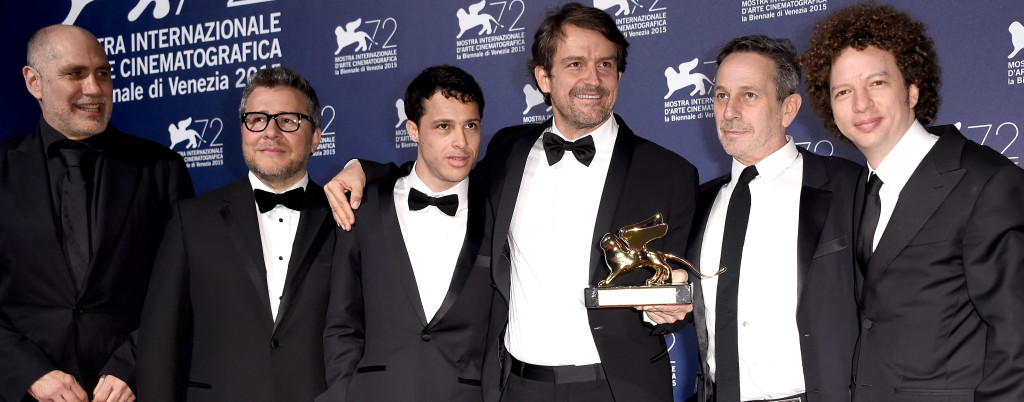 attends the award winners photocall during the 72nd Venice Film Festival on September 12, 2015 in Venice, Italy.