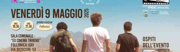 Venerdì 9 maggio alle 18.30 e 21.30 avremo l'onore di proiettare al Piccolo Cineclub Tirreno - in prima visione a Follonica - 